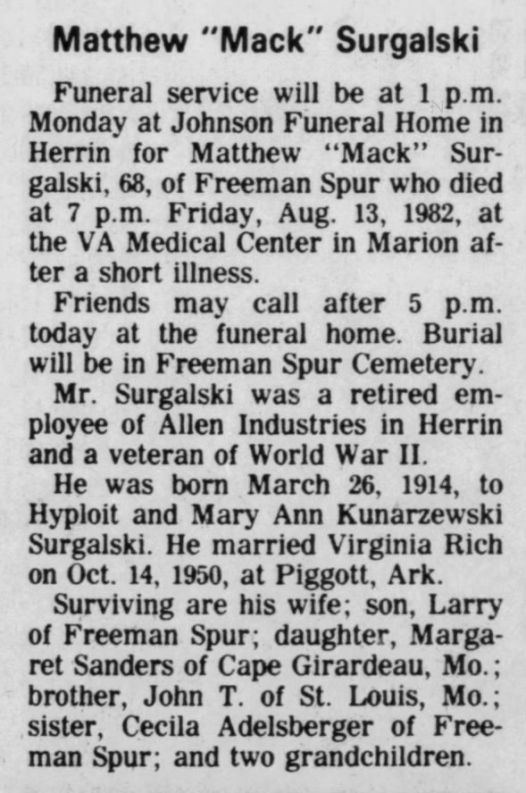 Clipping from Southern Illinoisan